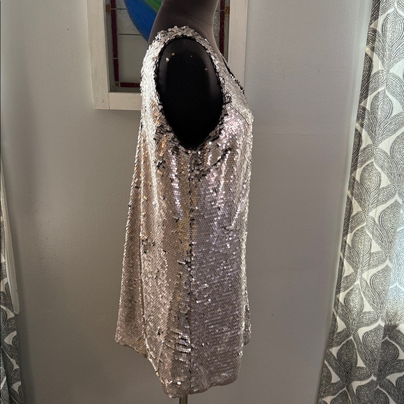 K/Lab Sequined Mini Shift Dress SZ Medium - Picture 5 of 7